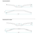 Biltwell Tracker Lenker Mid schwarz für Harley 82-24