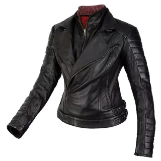 By City Queens Lady Damen Lederjacke schwarz S