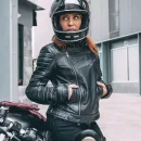 By City Queens Lady Damen Lederjacke schwarz S