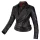 By City Queens Lady Damen Lederjacke schwarz L