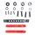 Sissy bar kit 21" upright black