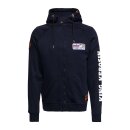 King Kerosin Ride Grass adventure gear hoodie dark blue