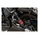 Burly, slash cut chain guard. Black
