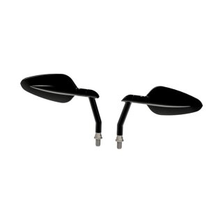 Burly, Radar mirror set. Left & Right. Black