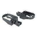 Burly, MX rider foot peg set. Black