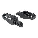 Burly, MX passenger foot peg set. Black