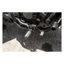 Burly, Slash Cut rider foot peg set. Black