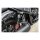 Burly, Slash cut passenger foot peg set. Black