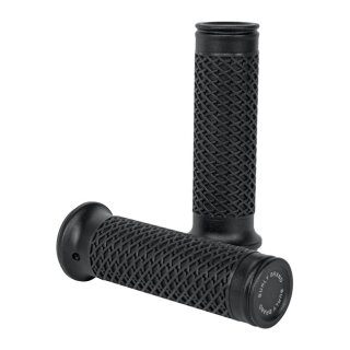 Burly, Slash cut grip set. Black