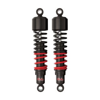 Burly, Stiletto shocks 13" (33cm). Black