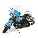 NC, Vintage reproduction beaded windshield. Blue lower