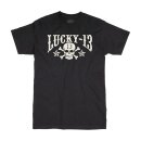 Lucky 13 Skull Stars T-shirt black
