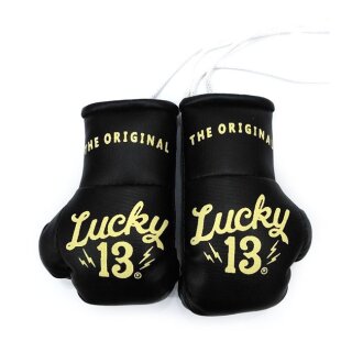 Lucky 13 mini boxing gloves black