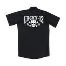 Lucky 13 Skull Stars workshirt black