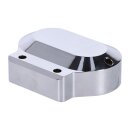 JIMS, BILLET TRANSM. END COVER. CHROME