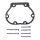 JIMS, BILLET TRANSM. END COVER. CHROME