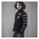Holy Freedom Leather windstop sweat black/grey