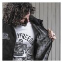 Holy Freedom Leather windstop sweat black/grey