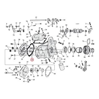 JIMS, retaining ring, main/countershaft bearing