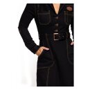 Queen Kerosin Motor Queen swing dress black