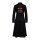 Queen Kerosin Motor Queen swing dress black