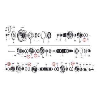 JIMS, retaining rings, transmission