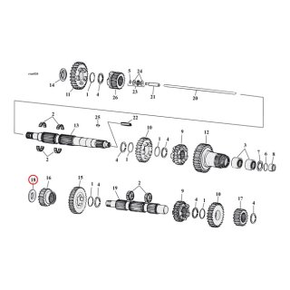 JIMS SPACER, COUNTERSHAFT