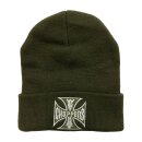 WCC OG roll-up beanie dark olive