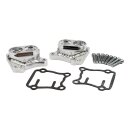 JIMS, Twin Cam handcrafted tappet cover set. Chrome