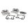 JIMS, Twin Cam handcrafted tappet cover set. Chrome