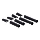 JIMS, billet A Cut Above aluminum pushrod cover kit. Black