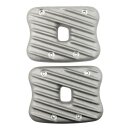 EMD, Sportster Ribster rocker cover set. Raw