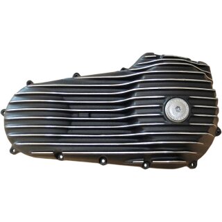 EMD Snatch Ribster Primärdeckel black cut für Harley Dyna Softail 07-17