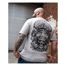 Lethal Threat Blow your mind kustoms T-shirt grey