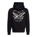 King Kerosin Loud Hotrod college sweat jacket black/white