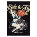 King Kerosin Pin Up Motor T-shirt black