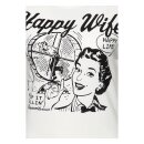 Queen Kerosin Happy Wife t-shirt off white