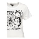 Queen Kerosin Happy Wife t-shirt off white