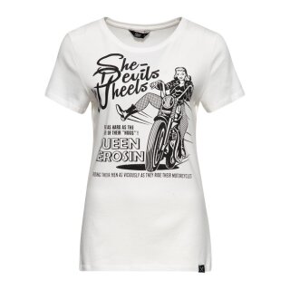 Queen Kerosin Happy Wife t-shirt off white