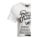 Queen Kerosin Happy Wife t-shirt off white
