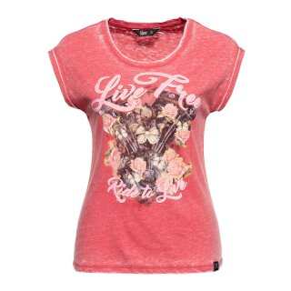 Queen Kerosin Ride To Live shirt red