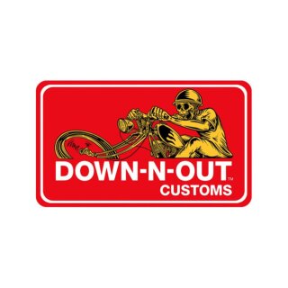 Down-n-Out Chopper sticker