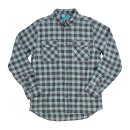 Biltwell Pacific flannel shirt grey/agave/black