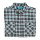Biltwell Pacific flannel shirt grey/agave/black