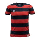 13 1/2 Outlaw T-Shirt schwarz rot gestreift L