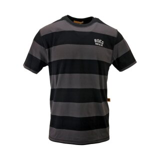 T-Shirt Roeg Cody schwarz grau gestreift