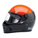 Biltwell Lane Splitter helmet podium gloss orange/grey/black