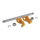 Performance Machine, axle adjuster kit. Gold anodized