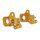 Performance Machine, axle adjuster kit. Gold anodized