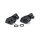 Kuryakyn, splined peg adapters front. Satin Black